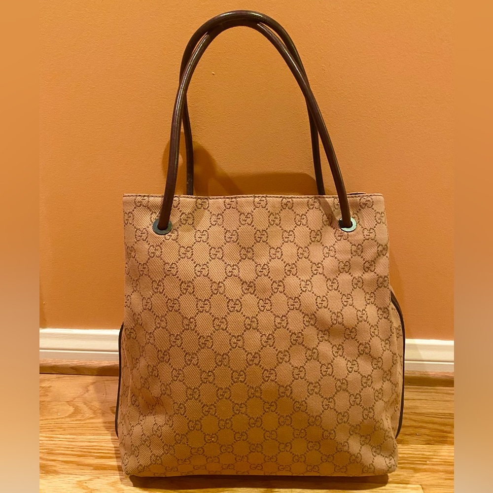 Authentic Gucci Vintage GG Monogram Tote